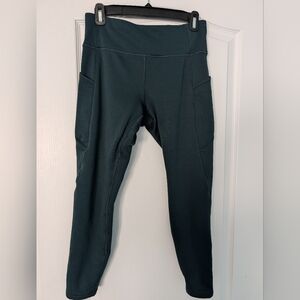 Athleta Teal Altitude Edge Stash Tight Leggings